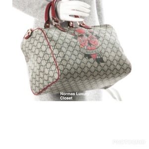 Not Available: Gucci Tattoo Heart Joy Boston Bag